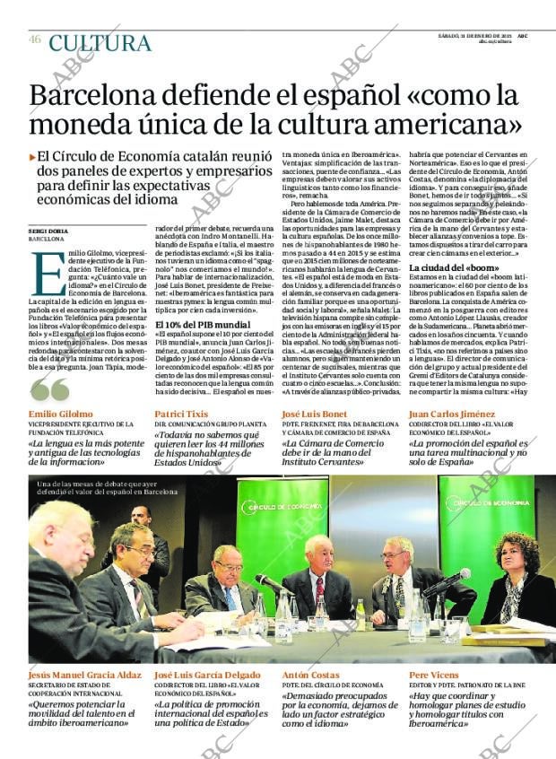 ABC MADRID 31-01-2015 página 46