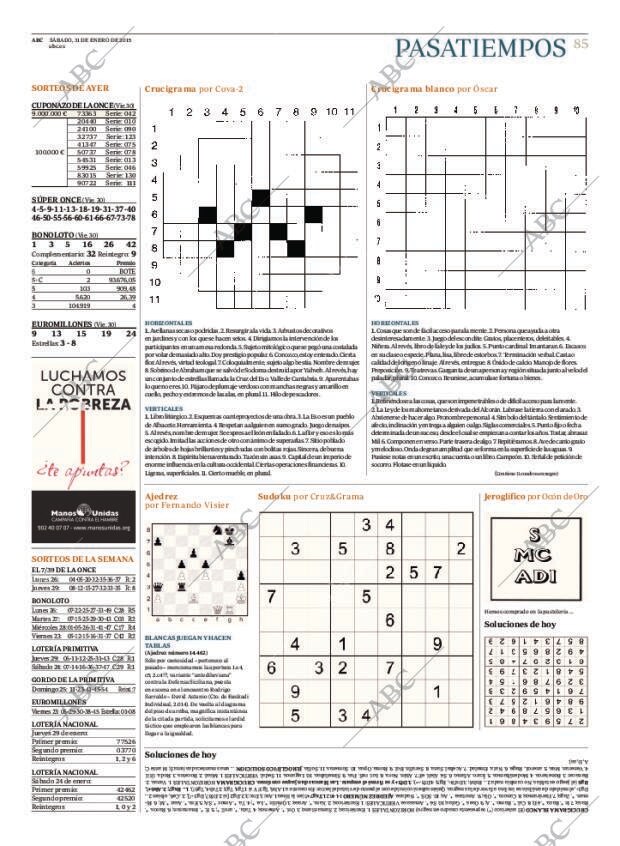 ABC MADRID 31-01-2015 página 85