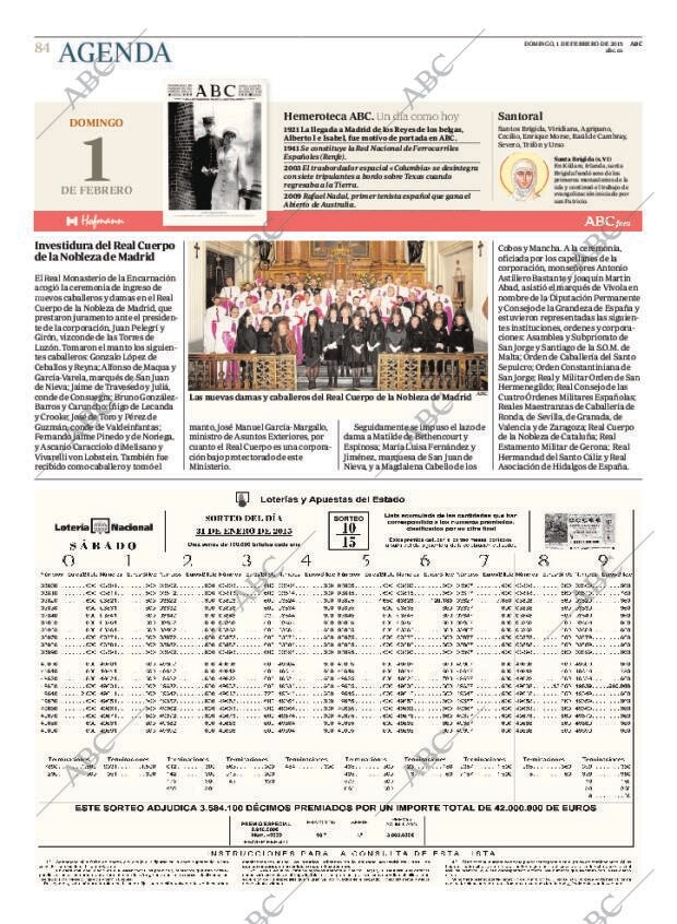 ABC MADRID 01-02-2015 página 84