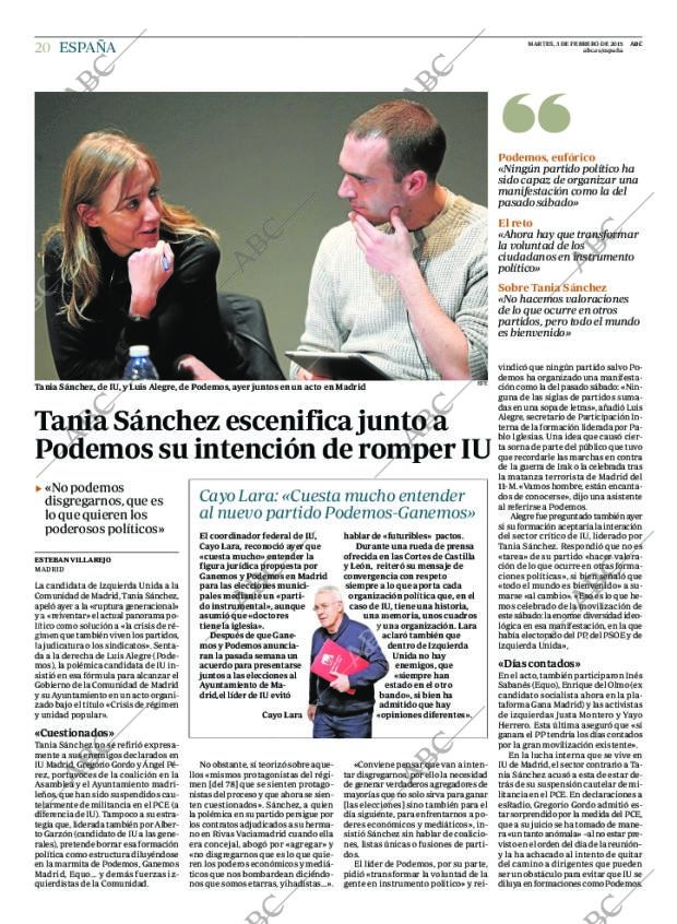 ABC MADRID 03-02-2015 página 20