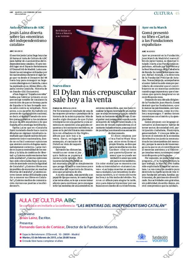 ABC MADRID 03-02-2015 página 45
