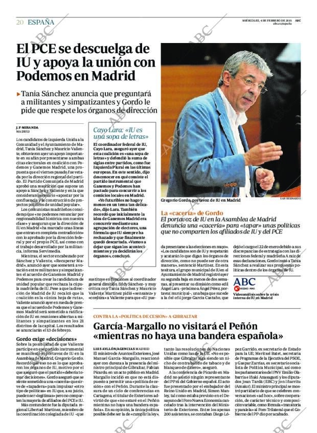 ABC MADRID 04-02-2015 página 20