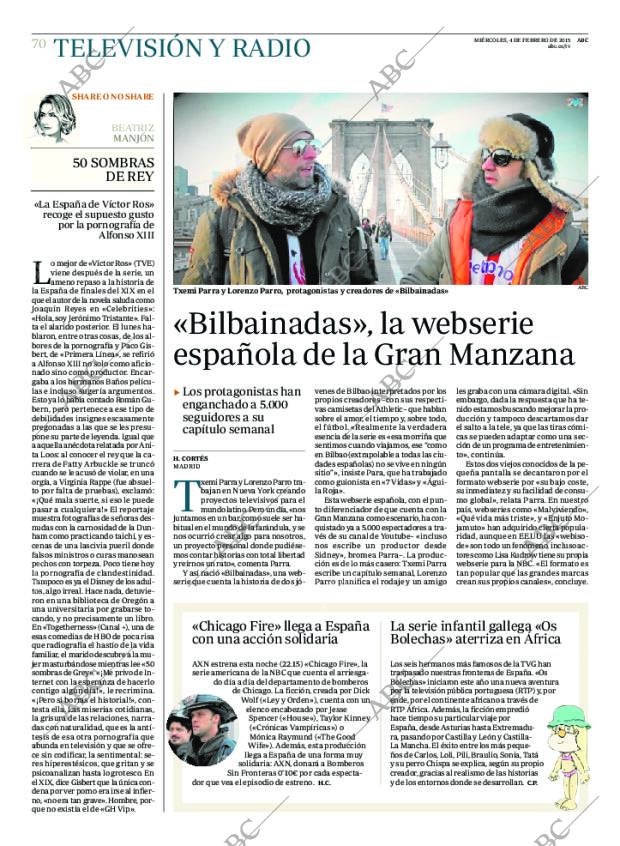 ABC MADRID 04-02-2015 página 70