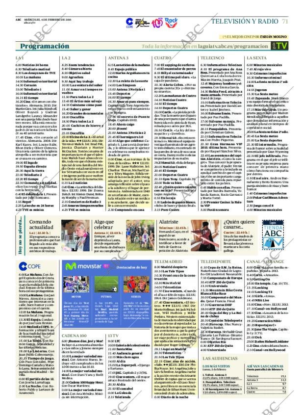 ABC MADRID 04-02-2015 página 71