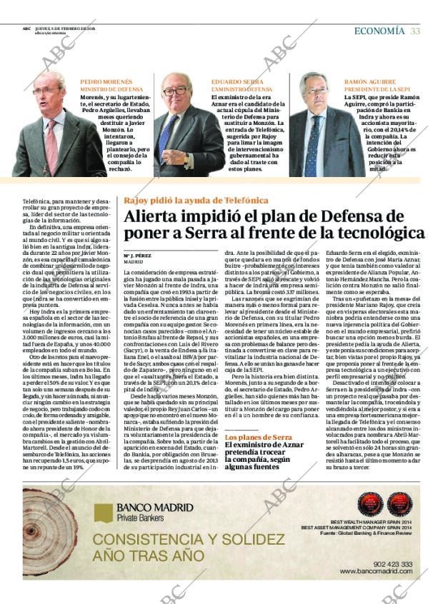 ABC MADRID 05-02-2015 página 33