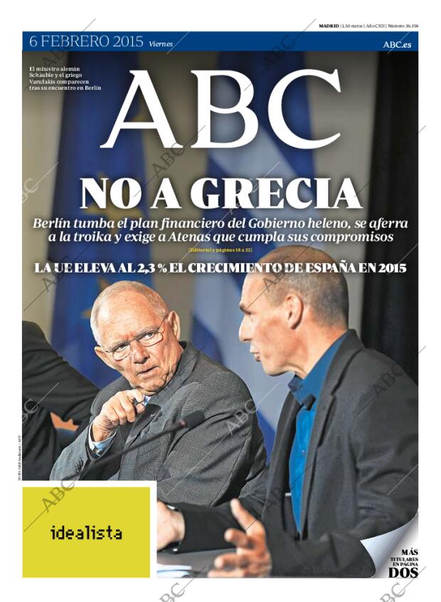 ABC MADRID 06-02-2015 página 1