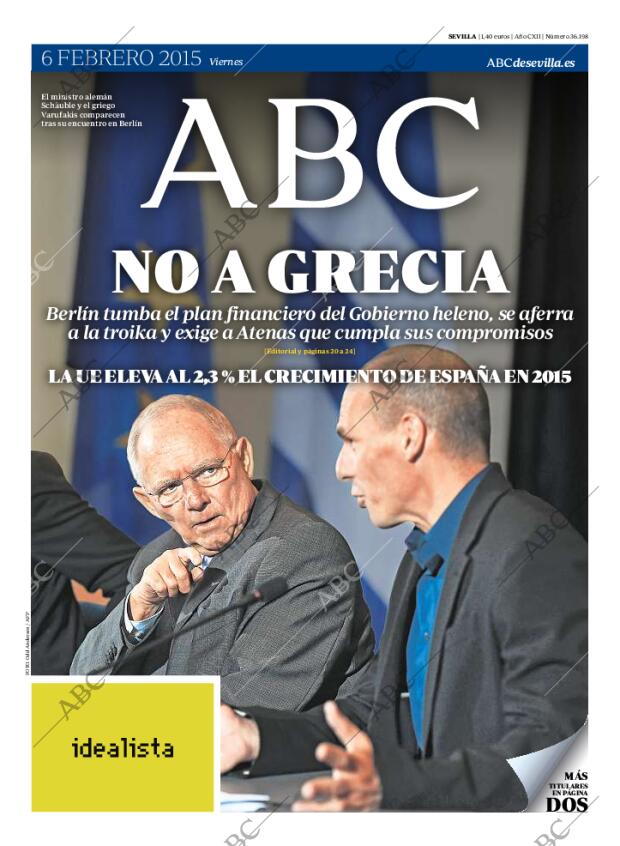 ABC SEVILLA 06-02-2015 página 1