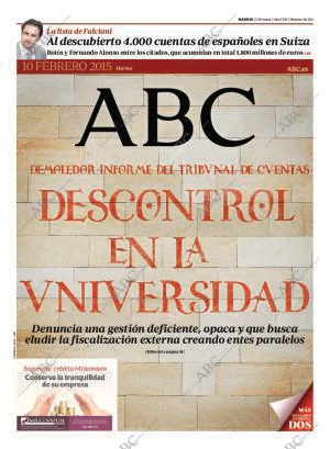 ABC MADRID 10-02-2015 página 1