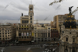 La calle de Alcalá, el Círculo de Bellas Artes y el Edificio Metrópolis