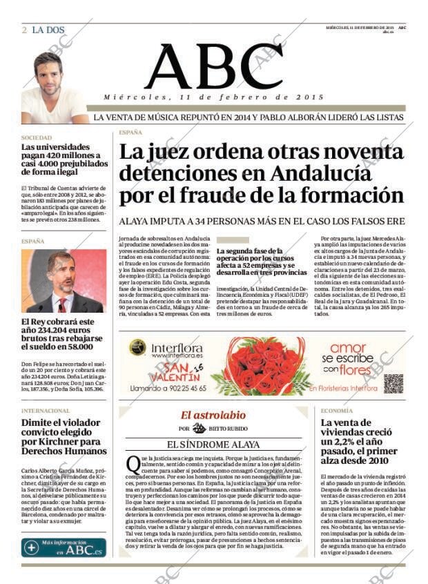 ABC MADRID 11-02-2015 página 2