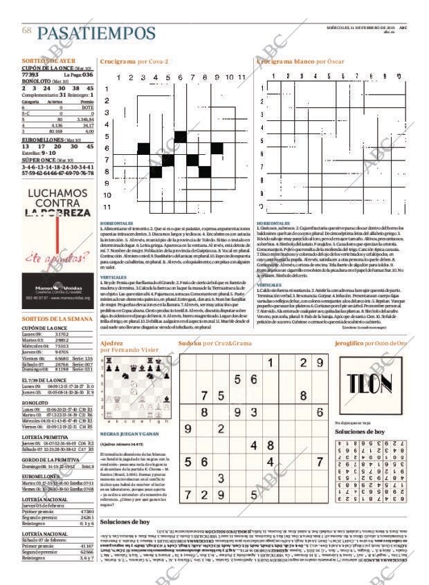 ABC MADRID 11-02-2015 página 68