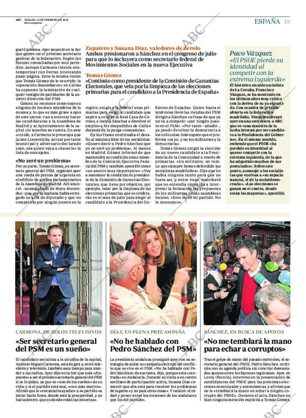 ABC MADRID 14-02-2015 página 19