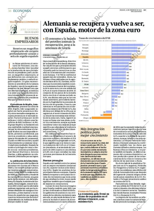 ABC MADRID 14-02-2015 página 38