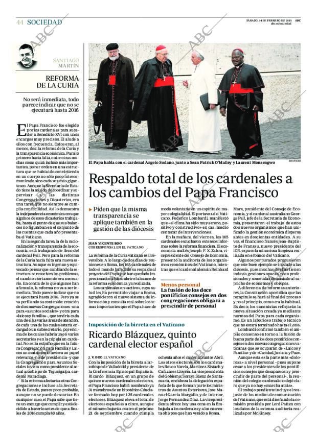 ABC MADRID 14-02-2015 página 44