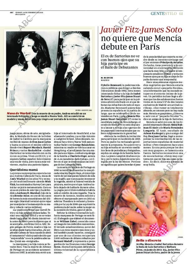 ABC MADRID 14-02-2015 página 61