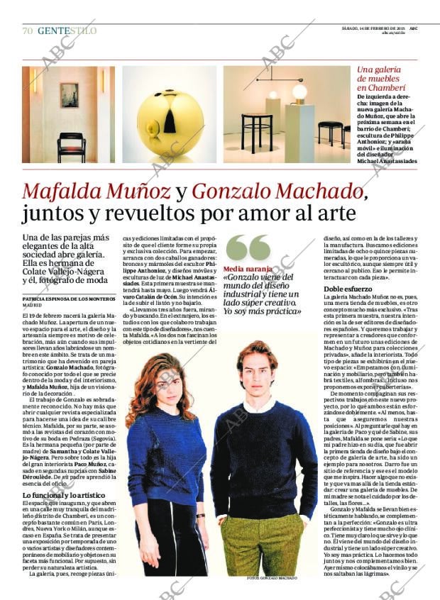 ABC MADRID 14-02-2015 página 70