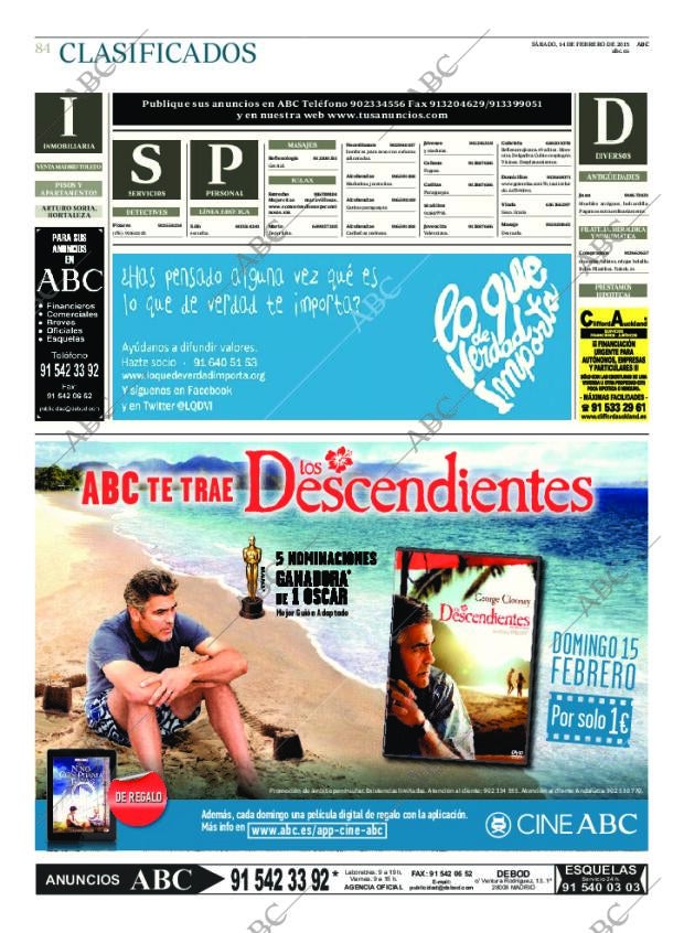ABC MADRID 14-02-2015 página 84