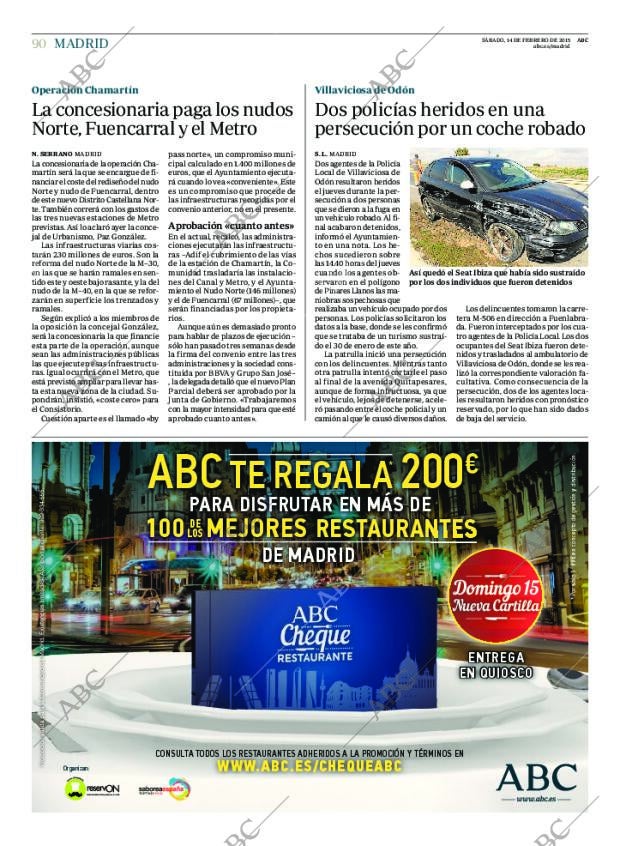 ABC MADRID 14-02-2015 página 90