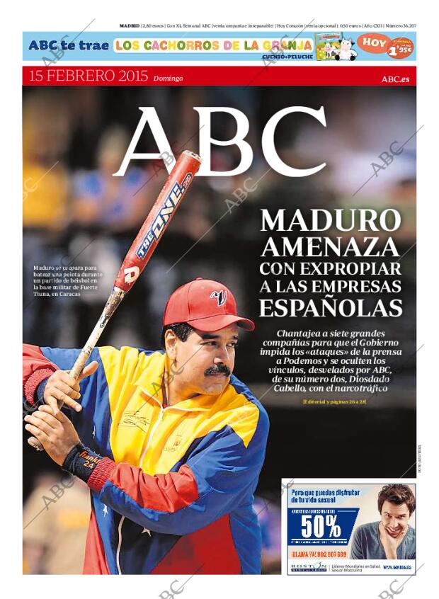 ABC MADRID 15-02-2015 página 1