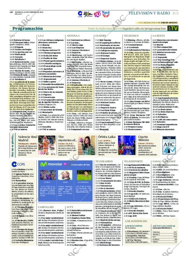 ABC MADRID 15-02-2015 página 105