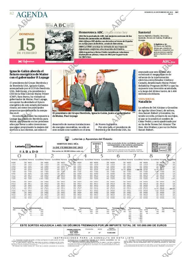 ABC MADRID 15-02-2015 página 84