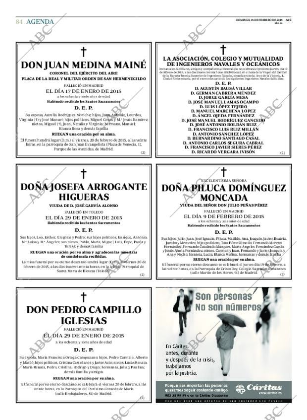ABC MADRID 15-02-2015 página 86