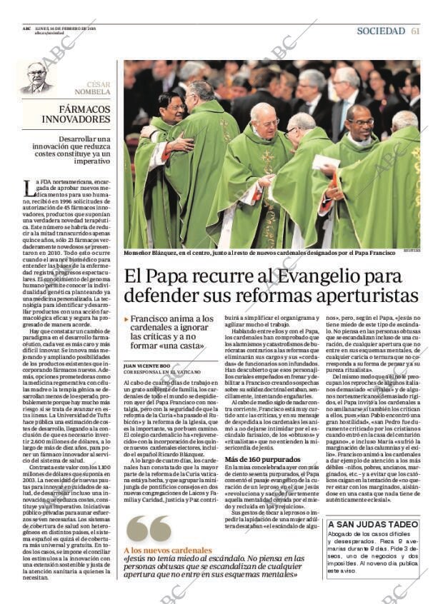 ABC MADRID 16-02-2015 página 61