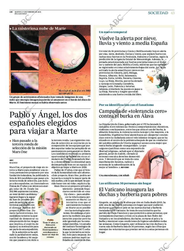 ABC MADRID 17-02-2015 página 43