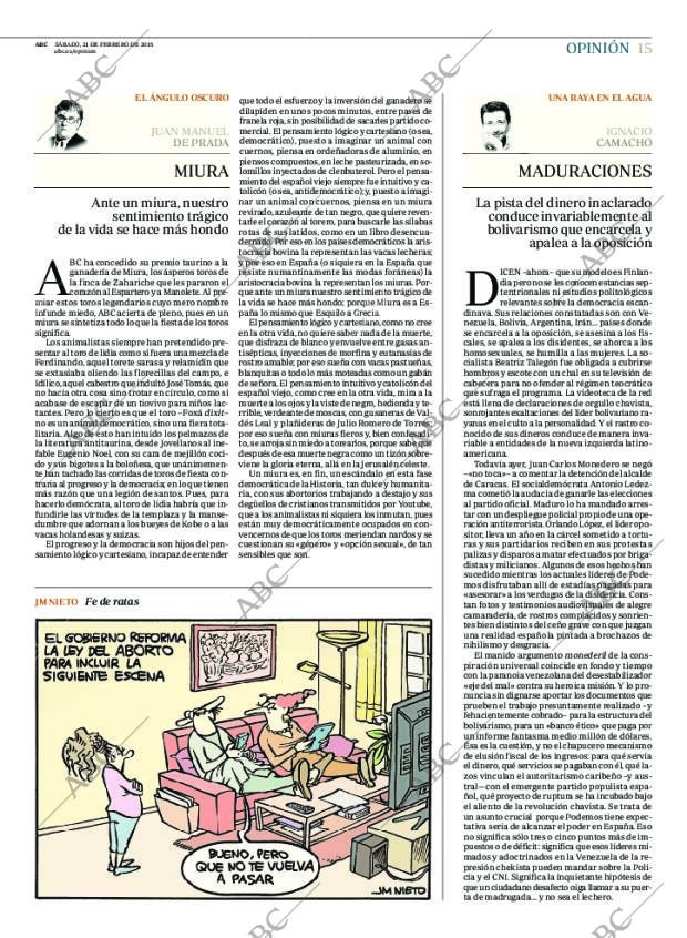 ABC MADRID 21-02-2015 página 15
