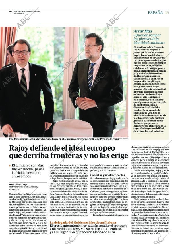 ABC MADRID 21-02-2015 página 19