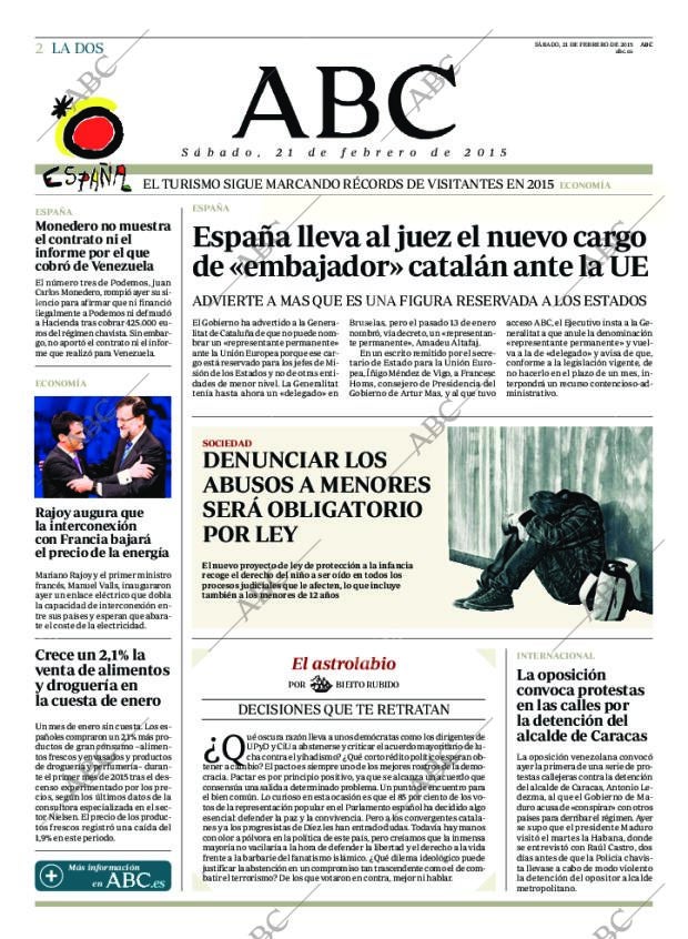 ABC MADRID 21-02-2015 página 2