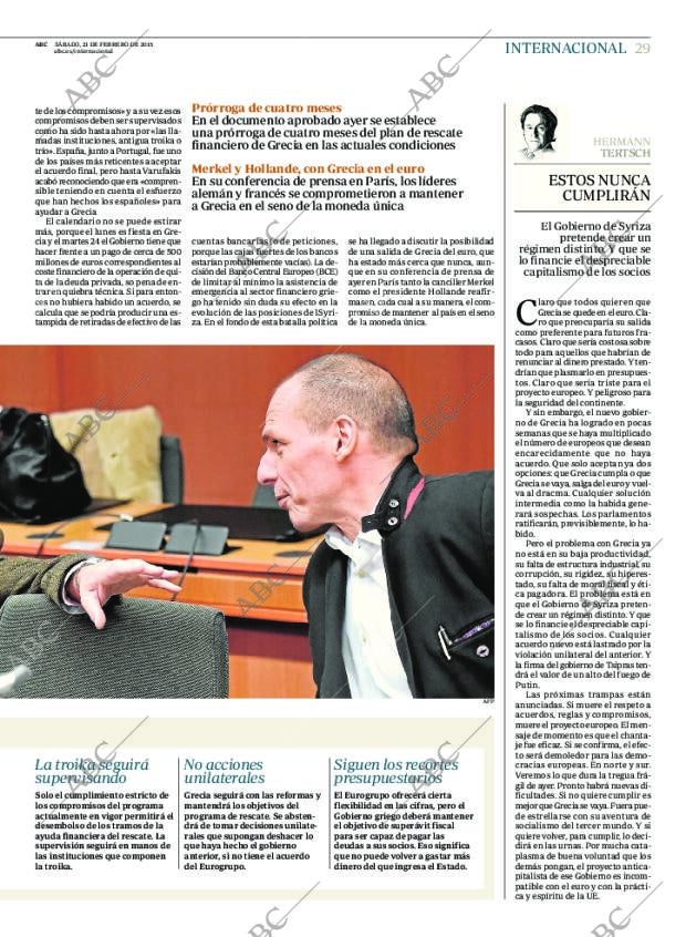 ABC MADRID 21-02-2015 página 29