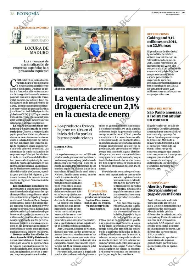 ABC MADRID 21-02-2015 página 38