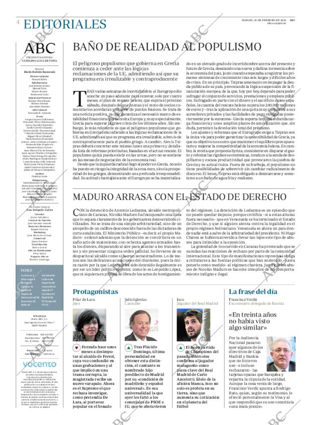 ABC MADRID 21-02-2015 página 4
