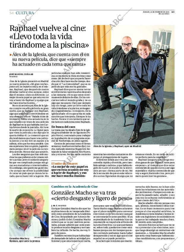 ABC MADRID 21-02-2015 página 54
