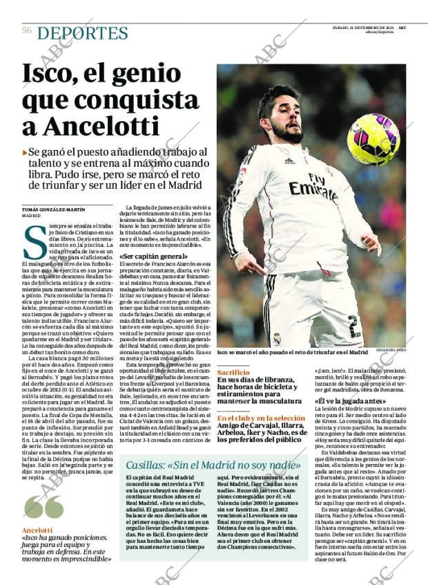 ABC MADRID 21-02-2015 página 56