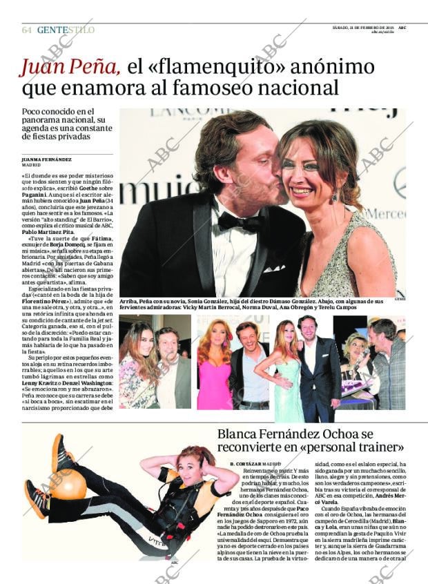 ABC MADRID 21-02-2015 página 64