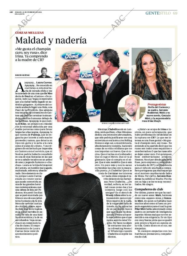 ABC MADRID 21-02-2015 página 69