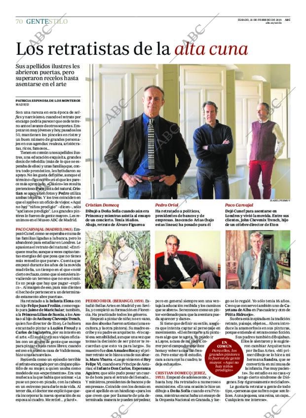 ABC MADRID 21-02-2015 página 70