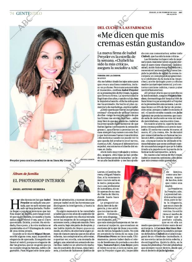 ABC MADRID 21-02-2015 página 74