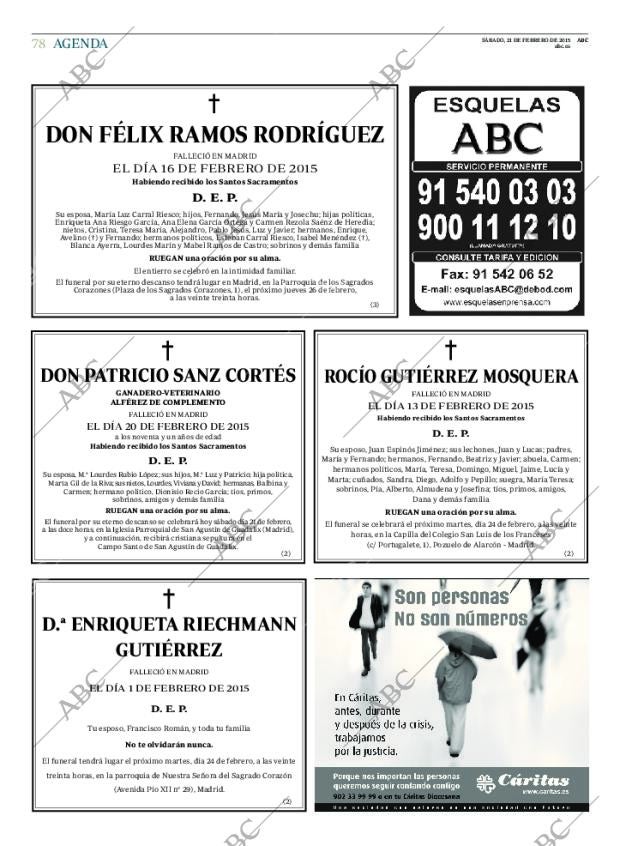 ABC MADRID 21-02-2015 página 78