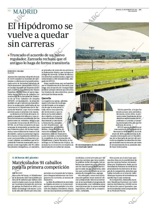 ABC MADRID 21-02-2015 página 86