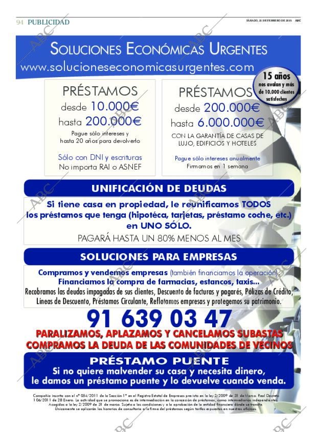 ABC MADRID 21-02-2015 página 94