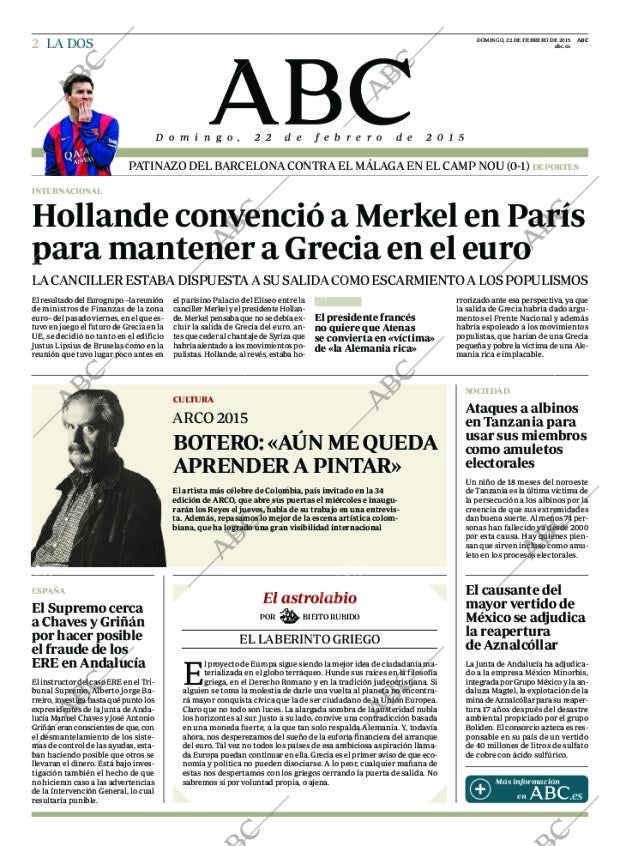 ABC MADRID 22-02-2015 página 2