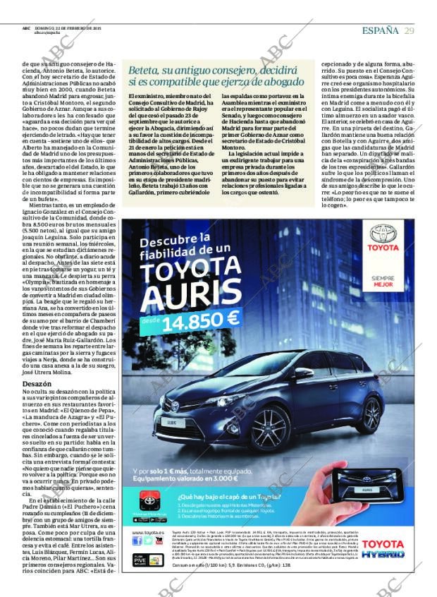 ABC MADRID 22-02-2015 página 29