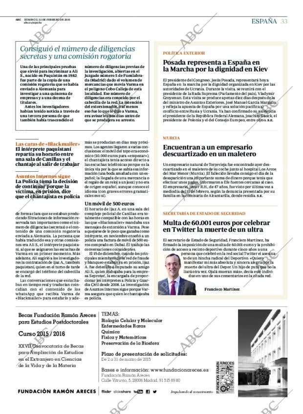 ABC MADRID 22-02-2015 página 33