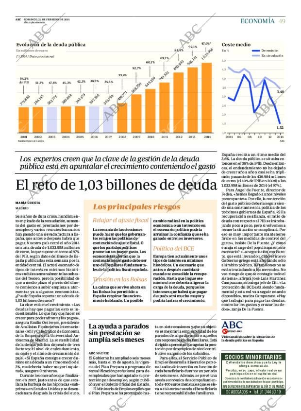 ABC MADRID 22-02-2015 página 49