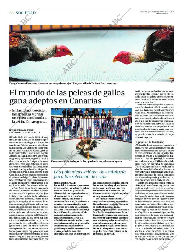 ABC MADRID 22-02-2015 página 56