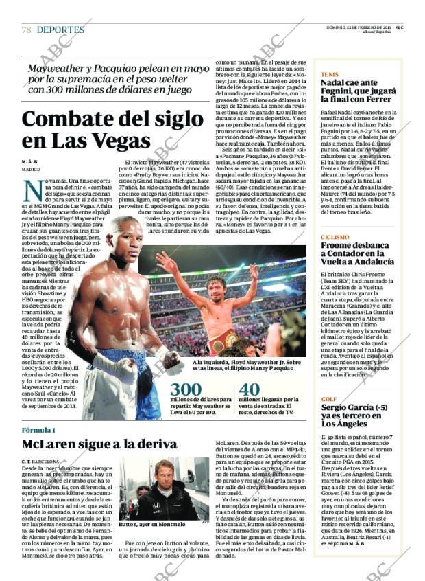 ABC MADRID 22-02-2015 página 78