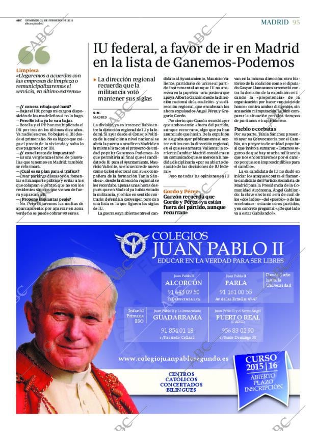 ABC MADRID 22-02-2015 página 95